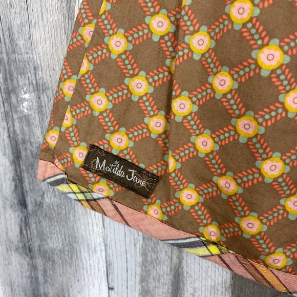 Matilda Jane Pecan Sandy Plaid Skort Size 6 - Picture 4 of 12